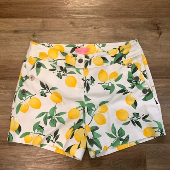 Pants - Isaac Mizrahi lemon print shorts size 6